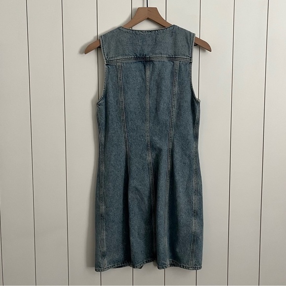 Agolde Trina Denim Dress in Balance - Picture 8 of 9